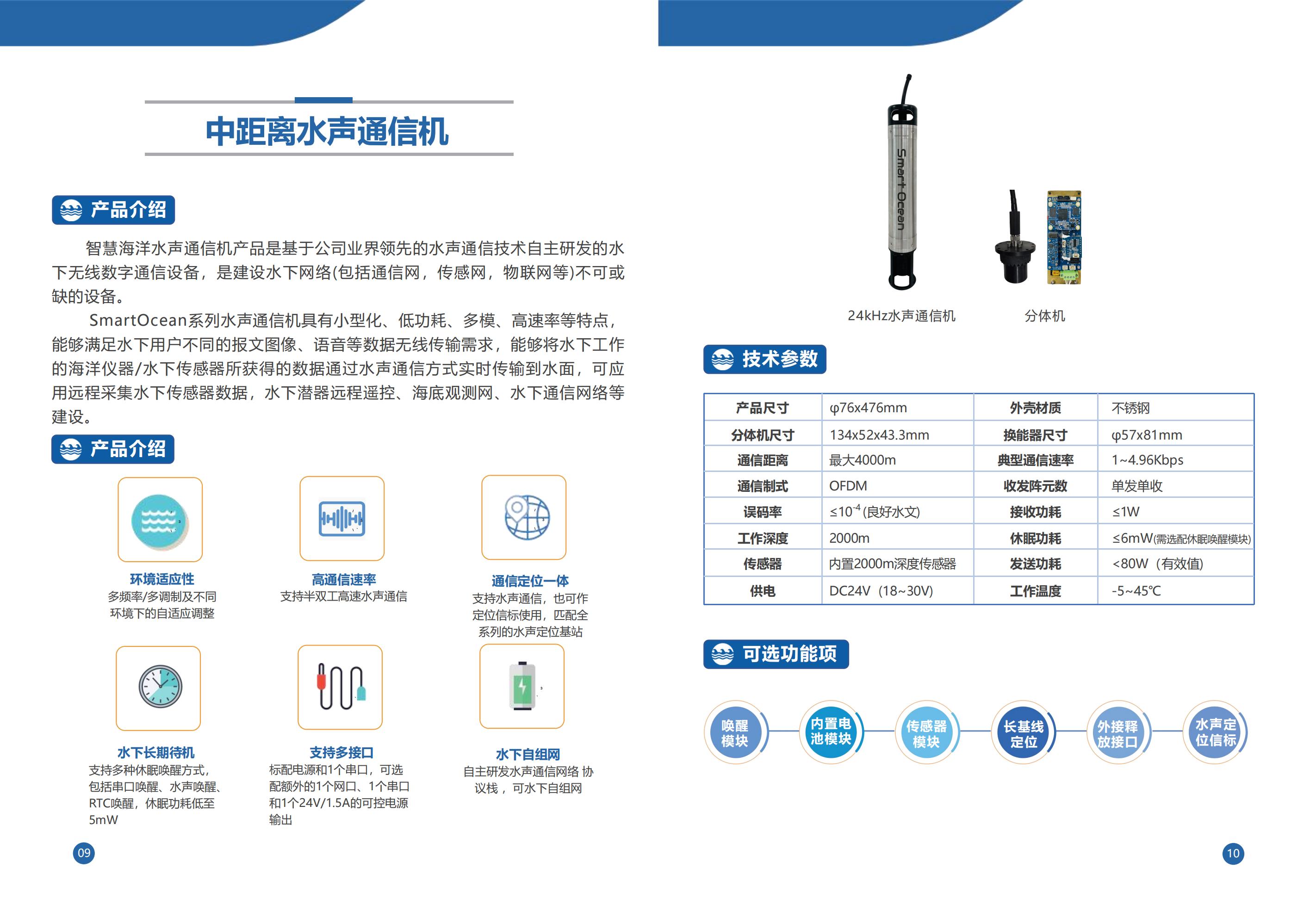 中距離(lí)水(shuǐ)聲通(tōng)信機(jī)(圖1)