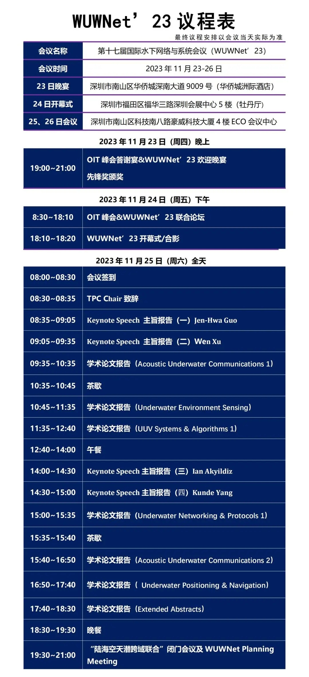 邀請(qǐng)函| WUWNet23第十七屆國(guó)際水(shuǐ)下(xià)網絡與系統會(huì)議(yì)即将召開(kāi)！(圖2)