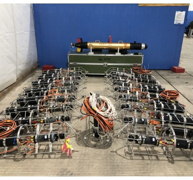 20節點組網的(de)水(shuǐ)聲網絡系統項目